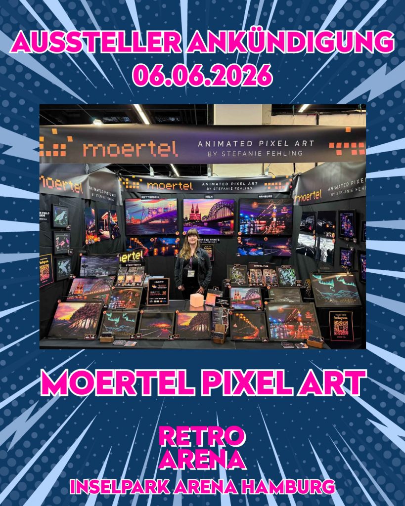 Aussteller Ankündigung: Moertel Pixel Art Aussteller Ankündigung: Moertel Pixel Art
